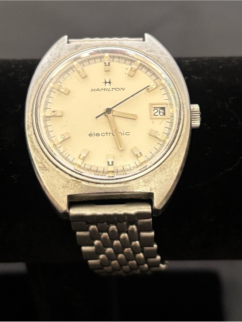 Hamilton stainless steel model number 583001–3 Men's Watch movement magnets